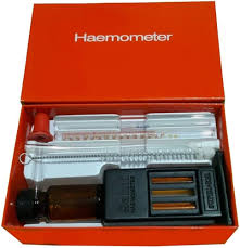 haemometer (haemoglobinometer) 